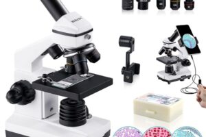 Microscopio BEBANG 100X-2000X para Estudiantes y Científicos Aficionados