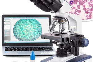 Microscopio Compuesto Binocular AmScope B120C-E: Una Herramienta Versátil para Educación y Laboratorios
